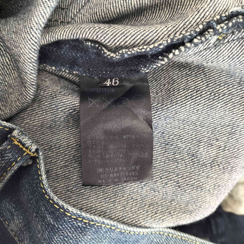 クリスチャンダダ CHRISTIAN DADA 裾刺繍デザイン 七分丈 デニムパンツ メンズ 46