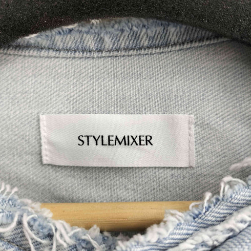 スタイルミキサー STYLEMIXER ノーカラーデニムジャケット レディース FREE