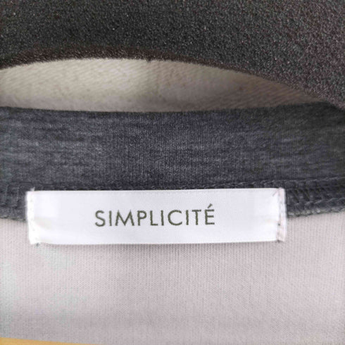シンプリシテェ SIMPLICITE ダンボールハーフスリーブプルオーバー レディース