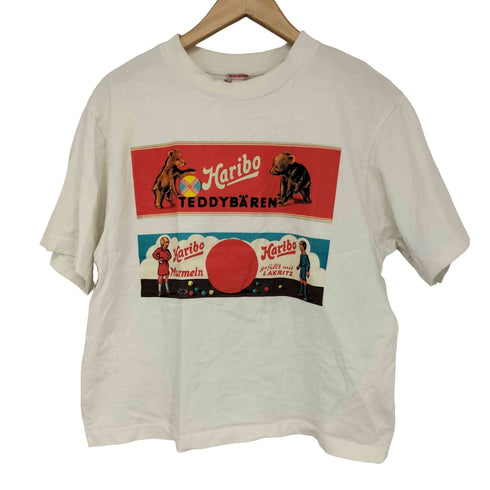 イアパピヨネ ear PAPILLONNER グラフィックプリントTシャツ レディース