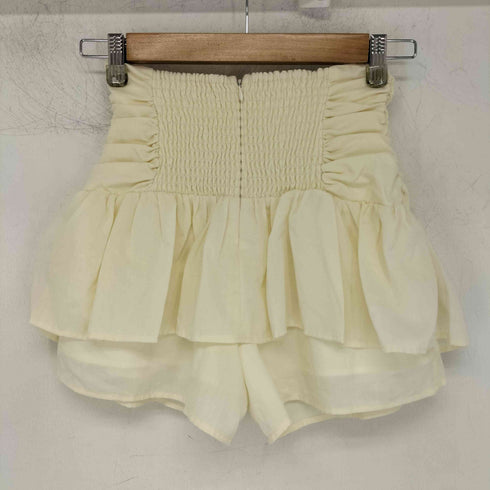 treat urself drawstring ribbon tiered skirt pants フリル リボン フレアミニスカート レディース JPN:S