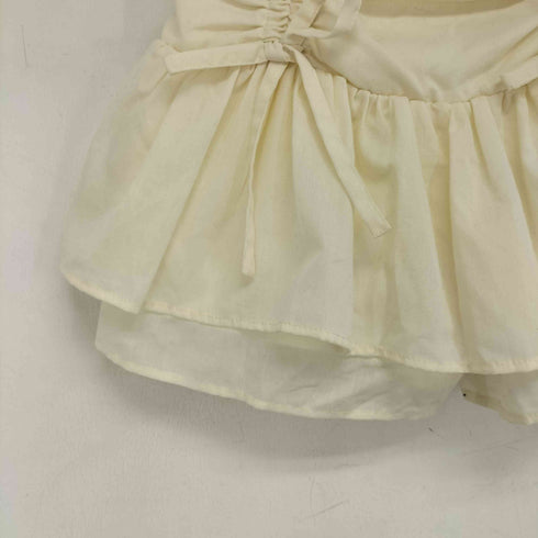 treat urself drawstring ribbon tiered skirt pants フリル リボン フレアミニスカート レディース JPN:S