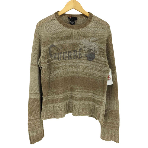 ディーゼル DIESEL フロントプリント クロップド丈 ニット メンズ import:M