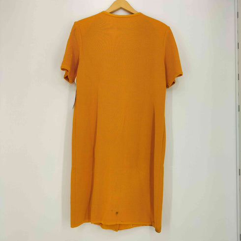 イヴサンローラン Yves Saint Laurent 金ボタン パワーショルダー サマーニットワンピース レディース import:L