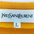 イヴサンローラン Yves Saint Laurent 金ボタン パワーショルダー サマーニットワンピース レディース import:L
