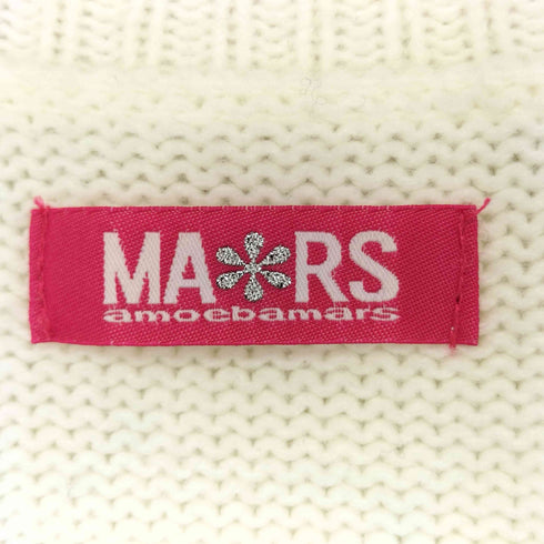 MARS レースアップ袖ケーブルニットカーディガン レディース FREE