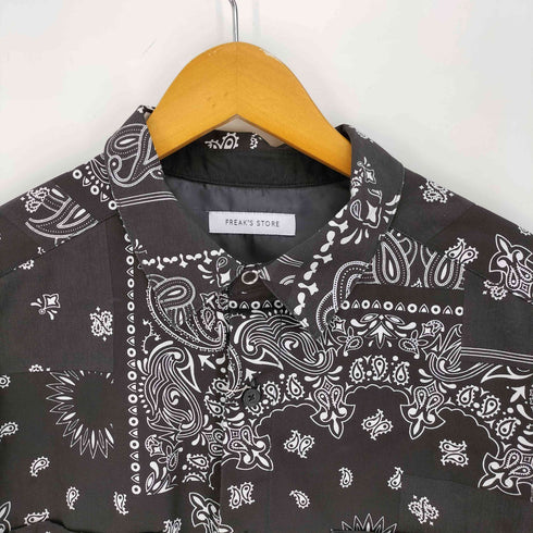 フリークスストア FREAKS STORE 20SS ペイズリー オーバーサイズ ワークシャツ メンズ JPN:M