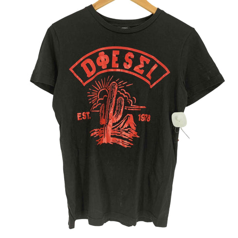 ディーゼル DIESEL サボテン プリント S/S クルーネックTシャツ レディース