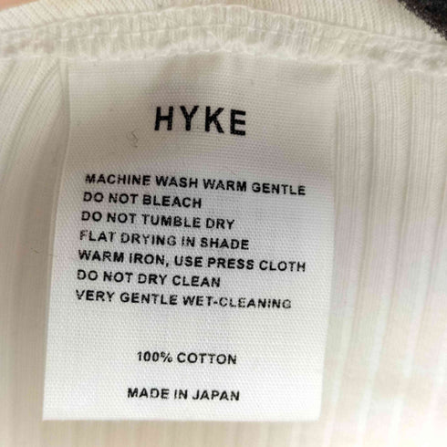 ハイク HYKE コットン L/Sリブカットソー レディース
