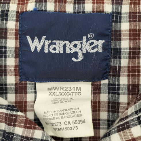 ラングラー Wrangler ウエスタンシャツ メンズ import:XXL