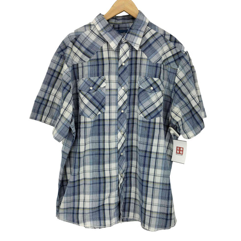 ラングラー Wrangler ガーゼコットン 半袖ウエスタンシャツ メンズ