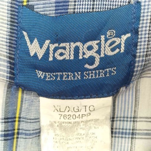 ラングラー Wrangler ガーゼコットン 半袖ウエスタンシャツ メンズ