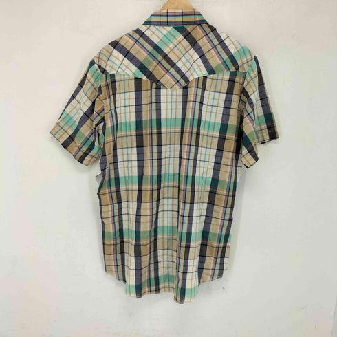 ラングラー Wrangler マドラスチェック 半袖ウエスタンシャツ メンズ