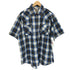 fly cattleman オマドラスチェック ウエスタンシャツ メンズ import:M