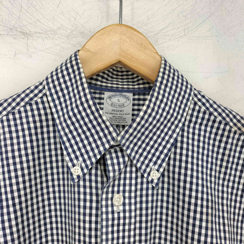 ブルックスブラザーズ BROOKS BROTHERS regent ボタンダウン ギンガムチェックシャツ メンズ import:S