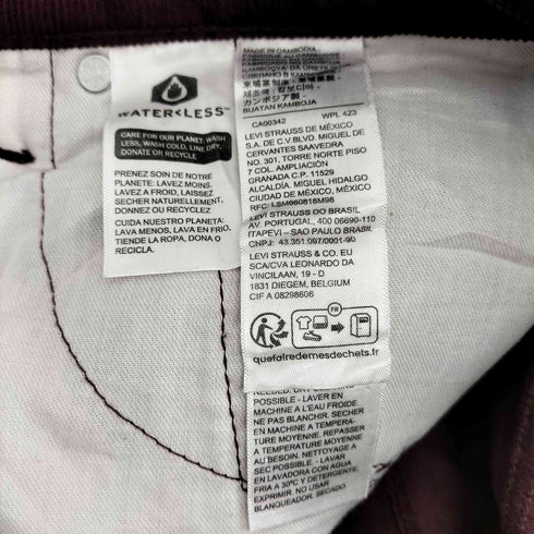 リーバイス Levis 511 SLIM コーデュロイパンツ メンズ 36