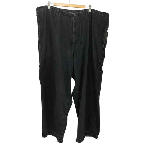 ブラックスキャンダルヨウジヤマモト BLACK Scandal Yohji Yamamoto 2022AW BLACK DENIM PAINTER PANTS メンズ JPN:3