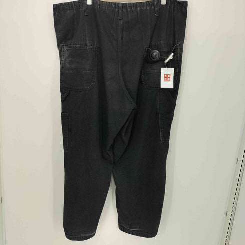 ブラックスキャンダルヨウジヤマモト BLACK Scandal Yohji Yamamoto 2022AW BLACK DENIM PAINTER PANTS メンズ JPN:3