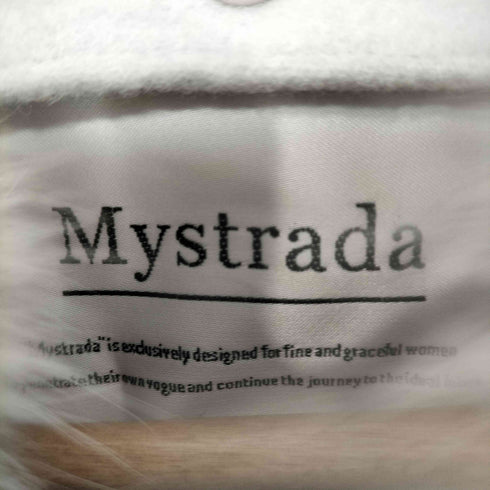 マイストラーダ mystrada ウール ファー 比翼 コート レディース JPN:36