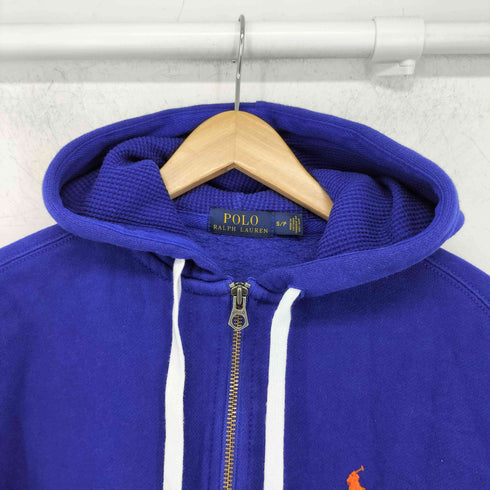 ポロラルフローレン POLO RALPH LAUREN ポニー刺繍 フード裏地サーマル ジップアップ パーカー メンズ S