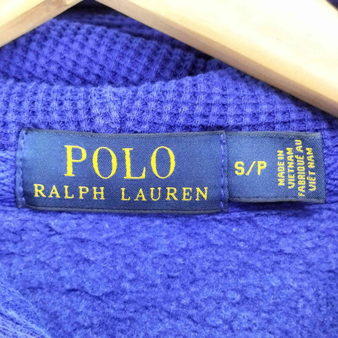 ポロラルフローレン POLO RALPH LAUREN ポニー刺繍 フード裏地サーマル ジップアップ パーカー メンズ S