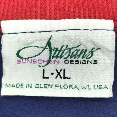 USA製 bird刺繍 スウェットカーディガン レディース L-XL