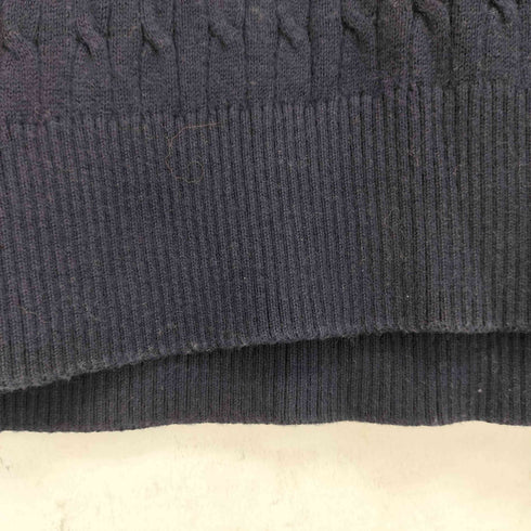 トミーヒルフィガー TOMMY HILFIGER 刺繍ロゴ ケーブルニット レディース M