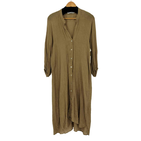 ザラ ZARA リネン100 ワンピース レディース import:M