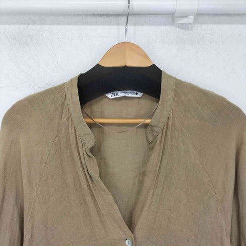 ザラ ZARA リネン100 ワンピース レディース import:M