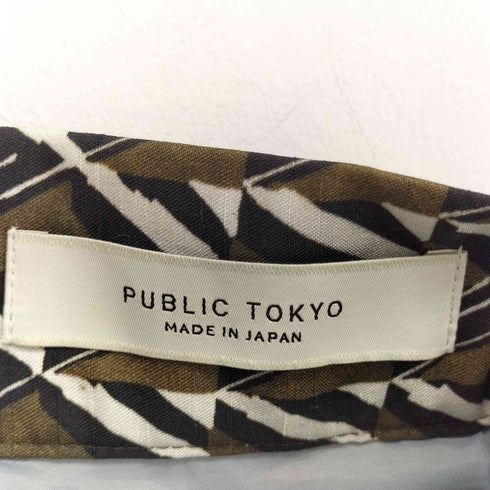 パブリックトウキョウ PUBLIC TOKYO ジオメトリック ワイドパンツ レディース FREE