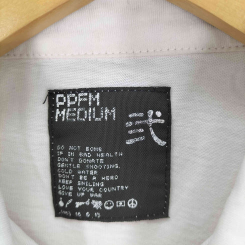 ピーピーエフエム PPFM 英字 グラフィックプリント ポロシャツ Y2K メンズ JPN:2