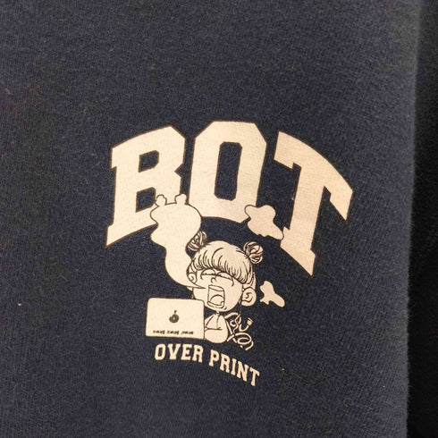 オーバープリント OVER PRINT キャラクタープリントロゴスウェット メンズ