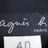 アニエスベー agnes b. PARIS バックダーツ パフスリーブ Vネック ミディ ワンピース レディース JPN:40