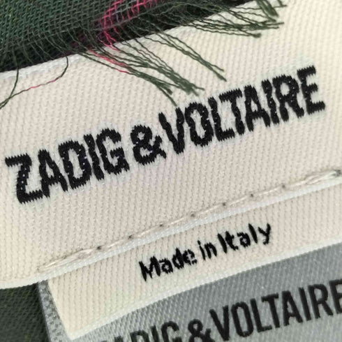 ザディグエヴォルテール ZADIG&VOLTAIRE イタリア製 モダール 総柄 大判 ストール レディース