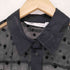 ザラ ZARA ドット柄 シフォンシャツワンピース レディース import:M