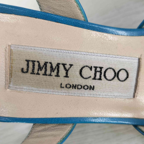 ジミーチュウ JIMMY CHOO イタリア製 レザー ストラップ ヒールサンダル レディース 35 1/2