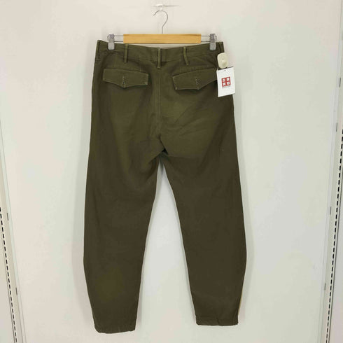 80-90s ITALIAN ARMY イタリア軍 lampoジップ タック ボタンフライ コンバットパンツ メンズ