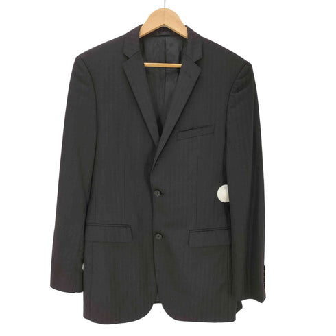 バーバリーブラックレーベル BURBERRY BLACK LABEL サマーウール ストライプ 2B テーラード ジャケット メンズ 42