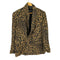 ザラ ZARA レオパード ダブル テーラードジャケット レディース import:M