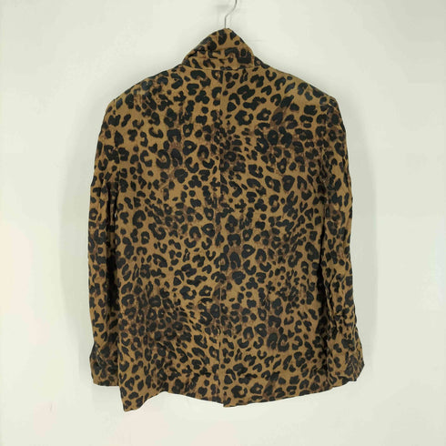 ザラ ZARA レオパード ダブル テーラードジャケット レディース import:M