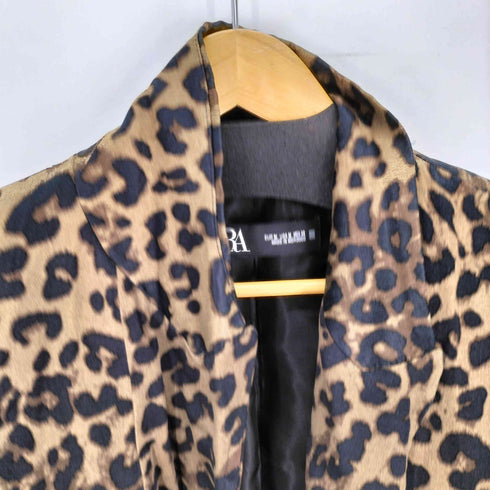 ザラ ZARA レオパード ダブル テーラードジャケット レディース import:M