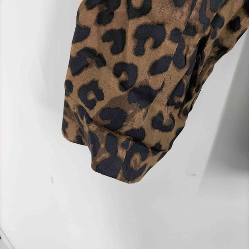 ザラ ZARA レオパード ダブル テーラードジャケット レディース import:M