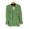 ザラ ZARA ツイード ノーカラー テーラードジャケット レディース import:S