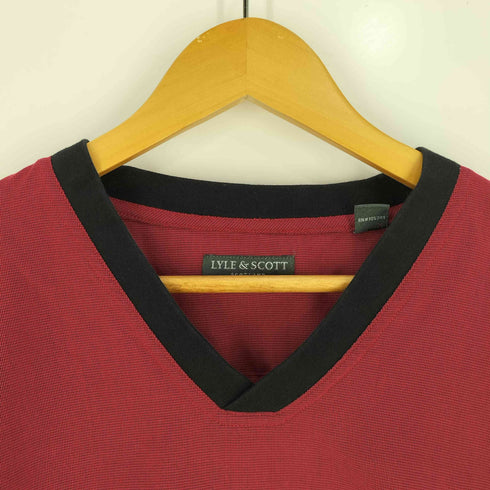 ライルアンドスコット LYLE&SCOTT 千鳥格子 Vネック ピステ プルオーバー メンズ import:L