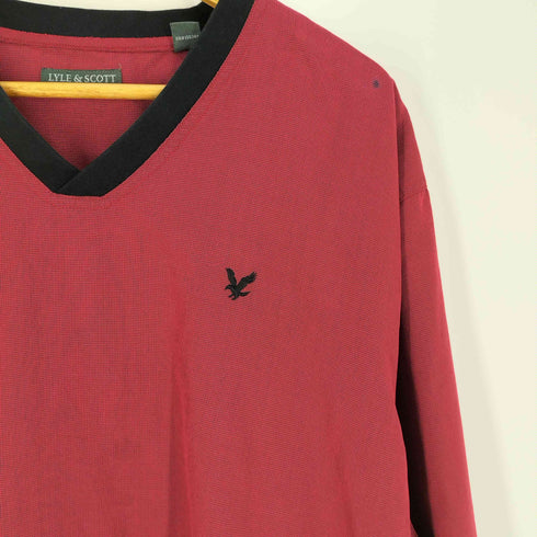 ライルアンドスコット LYLE&SCOTT 千鳥格子 Vネック ピステ プルオーバー メンズ import:L