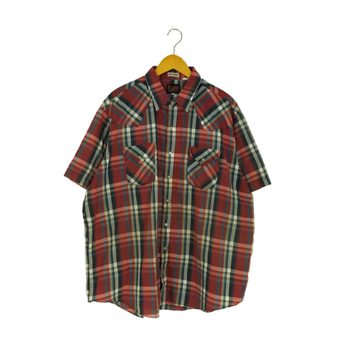 プレインズ PLAINS WESTERN WEAR BIG MAN チェック ウエスタンシャツ メンズ 2X
