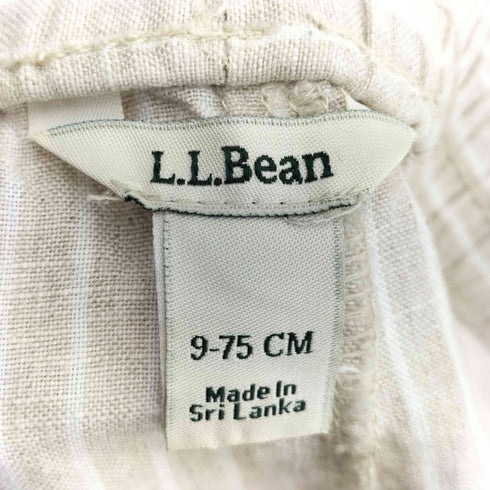 エルエルビーン L.L.Bean プレミアム ウォッシャブル リネン プルオン ストライプ パンツ レディース 9-75