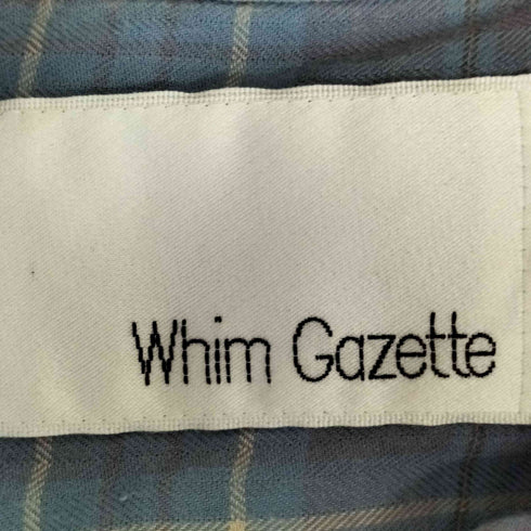 ウィムガゼット Whim Gazette ボックス チェックシャツ レディース FREE