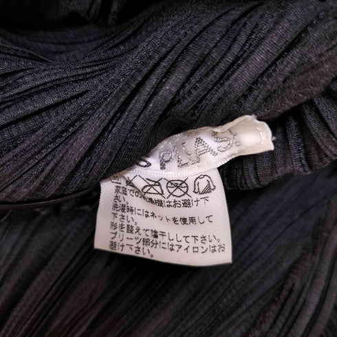 プリーツプリーズイッセイミヤケ PLEATS PLEASE ISSEY MIYAKE 02AW 異素材切替 プリーツ ロングカーディガン レディース JPN:2