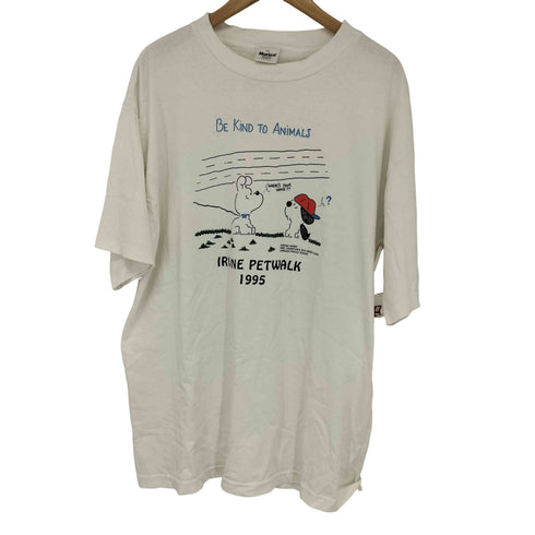 ムリナ murina IRVINE PETWALK USA製 袖シングル アニマル 両面プリントTシャツ メンズ import:XL